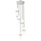 Z-Lite Cayden Chandelier, 7-Light, 18 In.W x 16.75 In.H, Brushed Nickel/Clear + Etched Opal 1946P-7R-BN - alternate 3